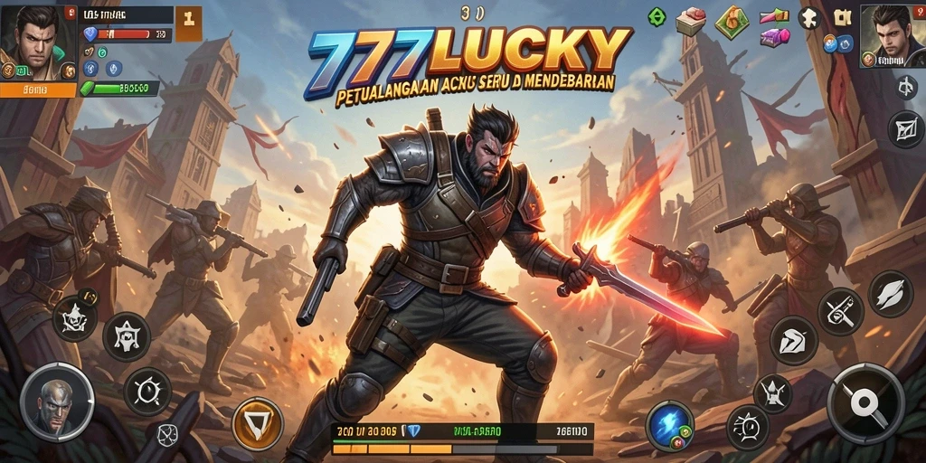 Tampilan gameplay mendebarkan di 777LUCKY dengan aksi terus menerus.