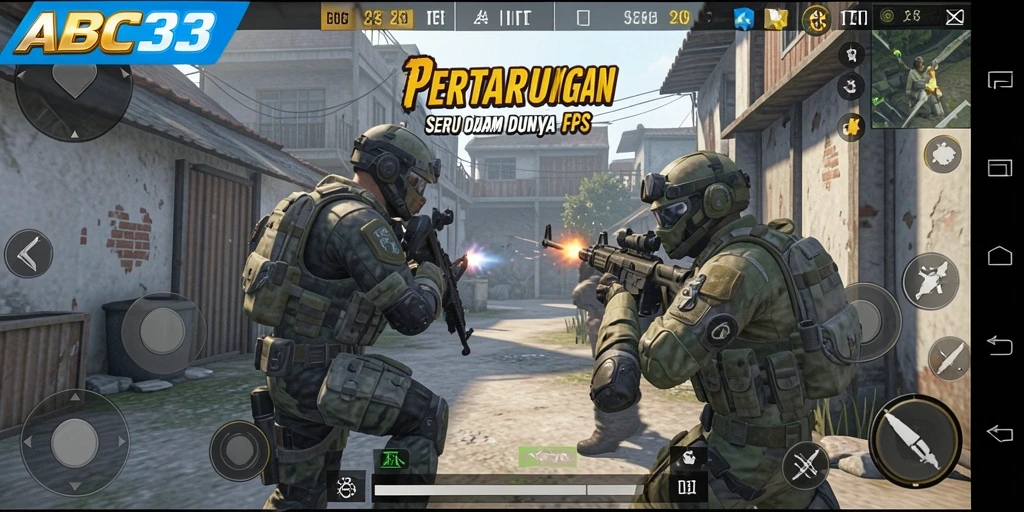 Tampilan penuh aksi dari gameplay <strong>ABC33</strong> yang menegangkan.
