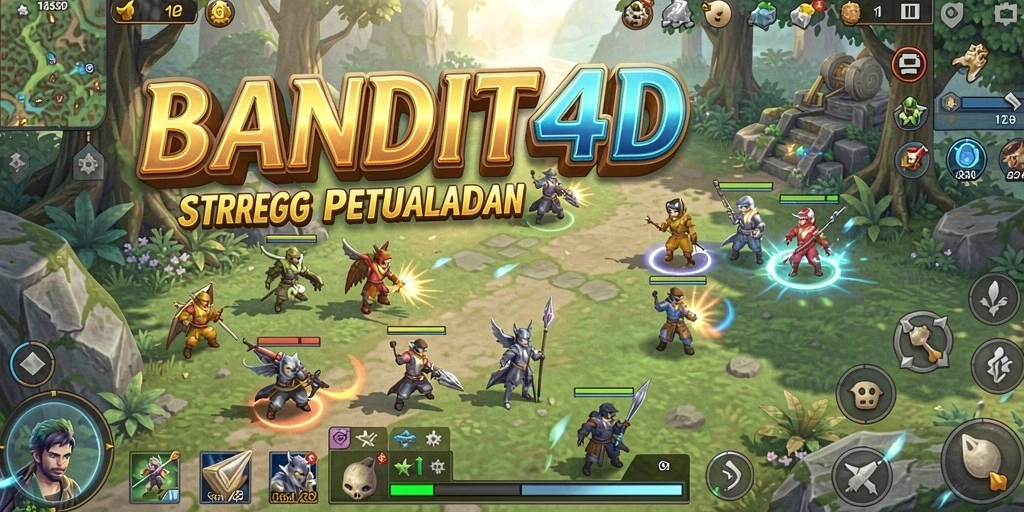 Tampilan gameplay BANDIT4D yang menarik dan strategis.