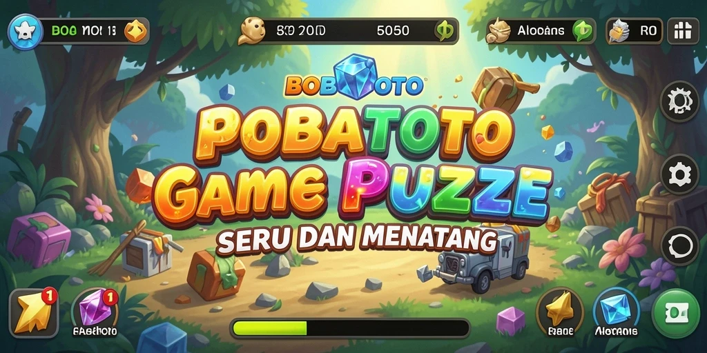 Screenshot BOBATOTO menampilkan gameplay puzzle yang menantang.