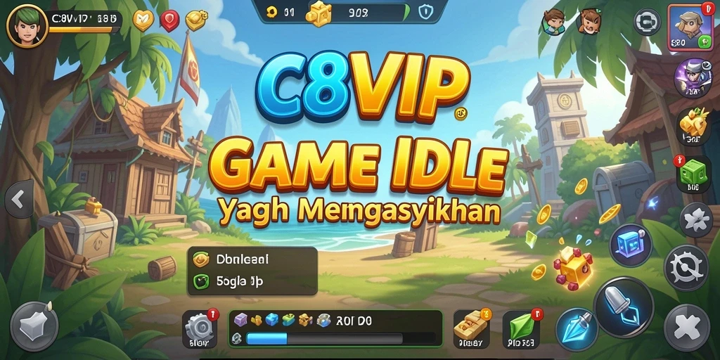 Tampilan gameplay C8VIP yang menarik dengan berbagai fitur Idle.