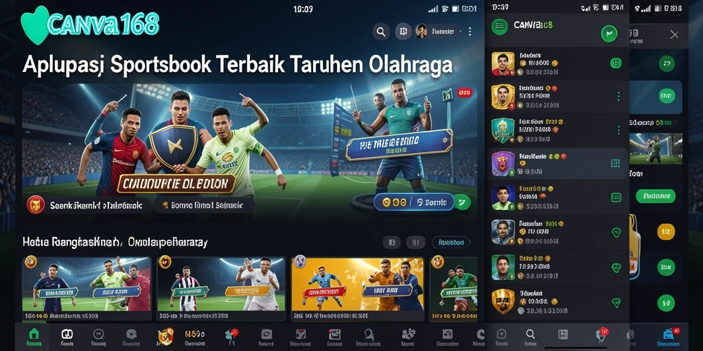Tangkapan layar gameplay taruhan olahraga yang mendebarkan.