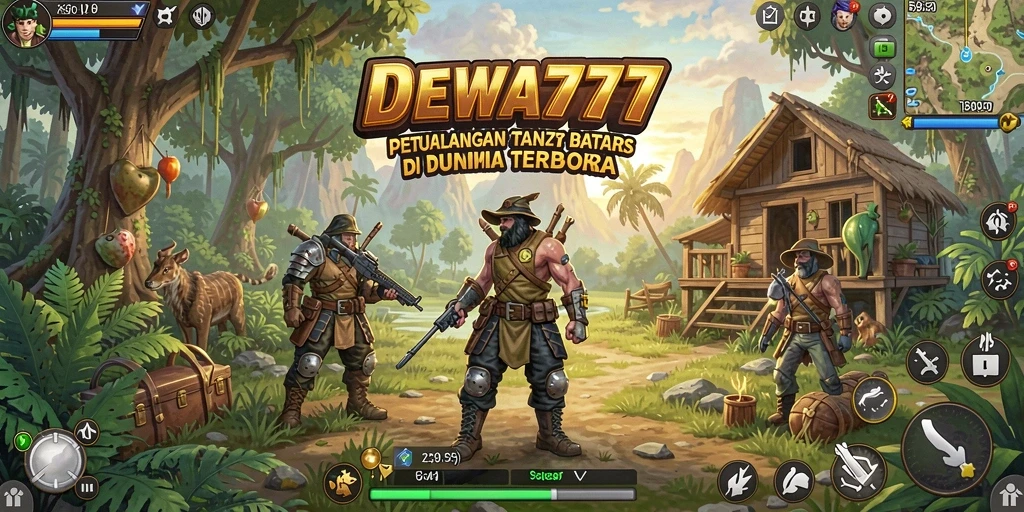 Gameplay DEWA777 yang menampilkan eksplorasi dunia terbuka yang luas.
