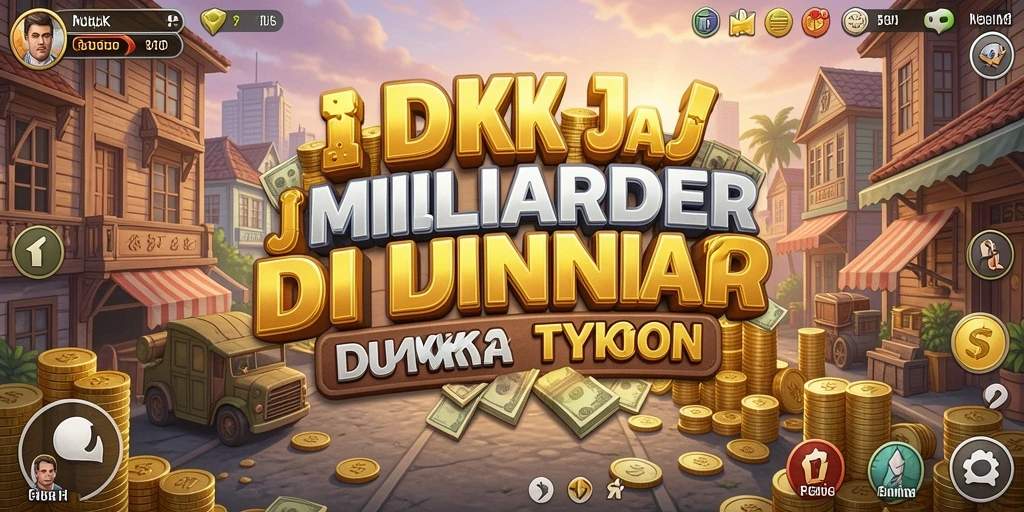 Screenshot gameplay DKK menampilkan strategi bisnis yang mengesankan.