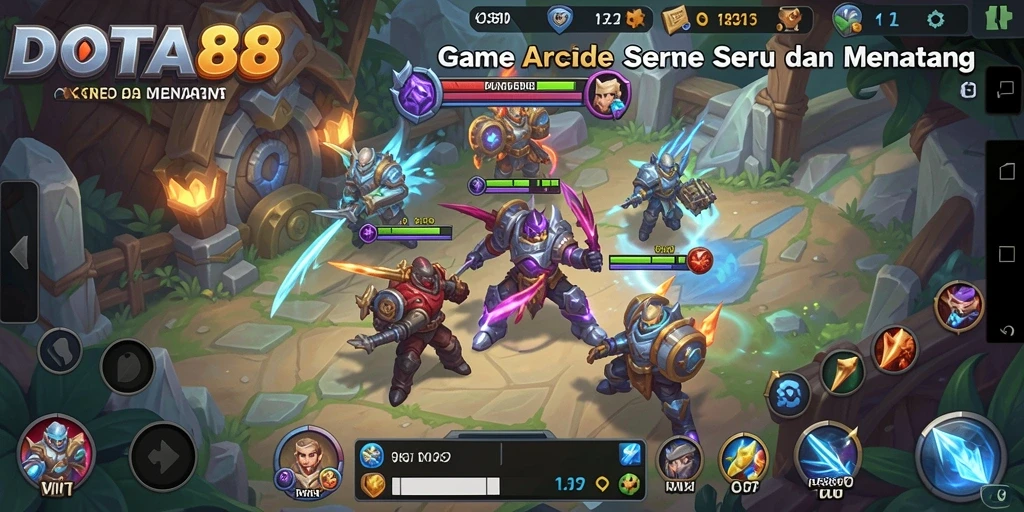 Tampilan gameplay DOTA88 yang penuh aksi dan tantangan seru.