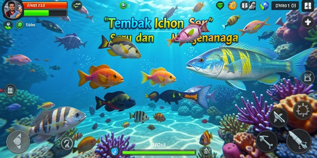 Tangkapan ikan yang menarik dalam gameplay DYO1.