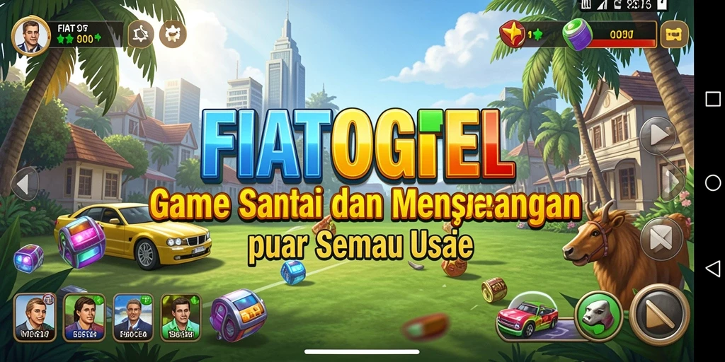 Screenshot gameplay FIATOGEL yang menampilkan keseruan bermain casual.