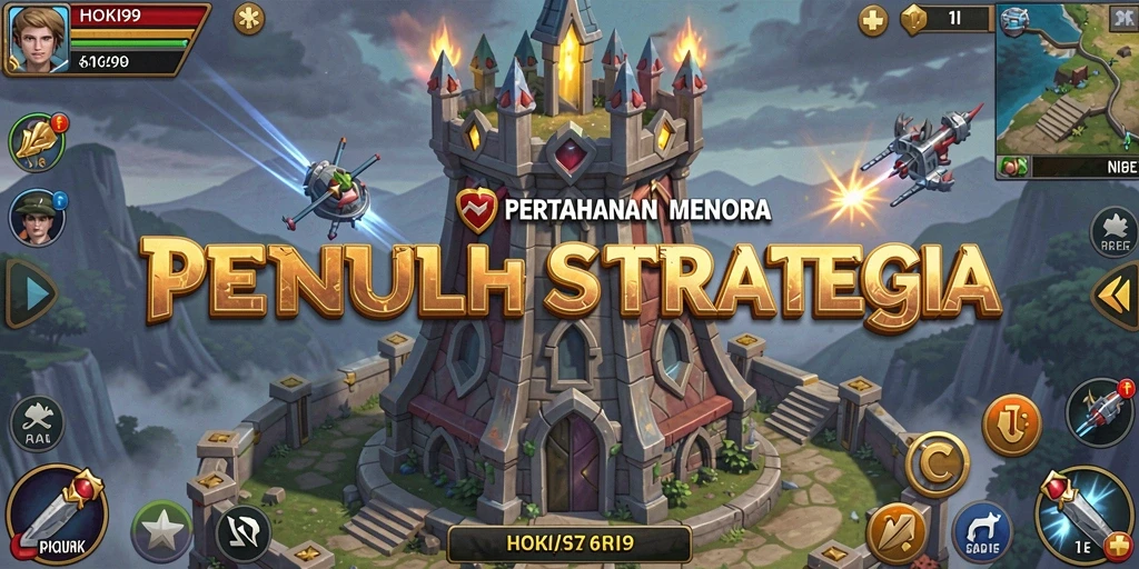 Tampilan seru gameplay HOKI99 Tower Defense yang penuh strategi.