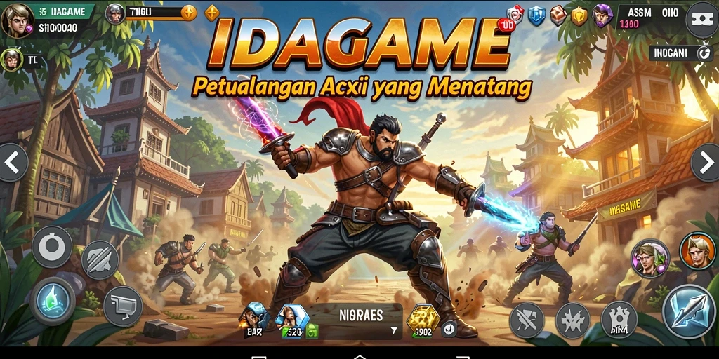 Screenshot IDAGAME menunjukkan aksi seru di dalam game.
