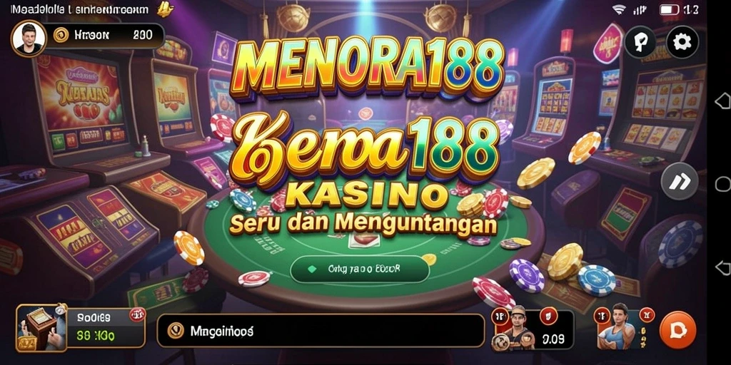 Tampilan gameplay seru dalam aplikasi kasino MENARA188.