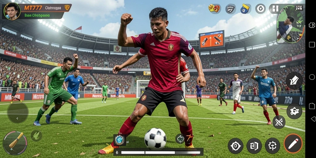 Tampilan gameplay seru dan menarik dari MT777.