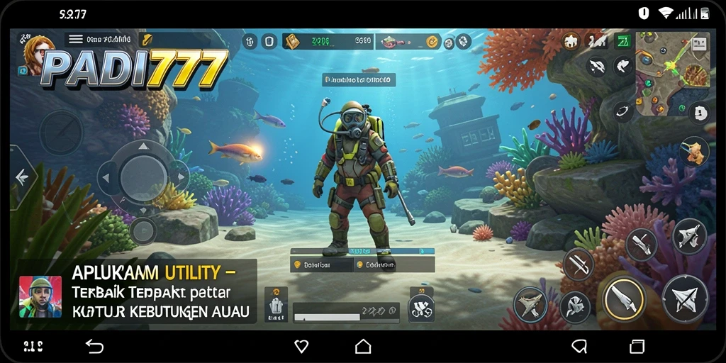 Screenshot utama PADI777 menunjukkan antarmuka sederhana dan efektif untuk pengguna.