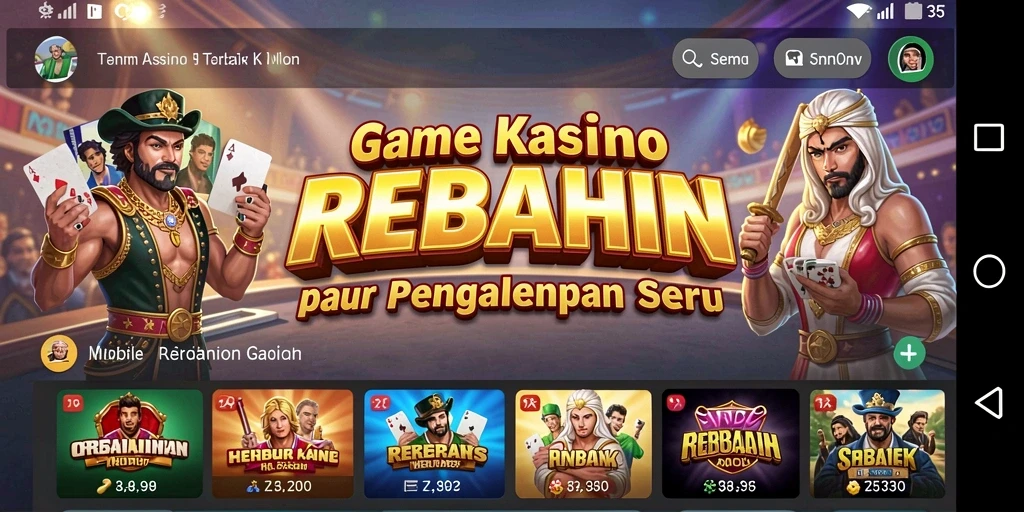 Screenshot gameplay seru REBAHIN yang menunjukkan pengalaman Kasino.