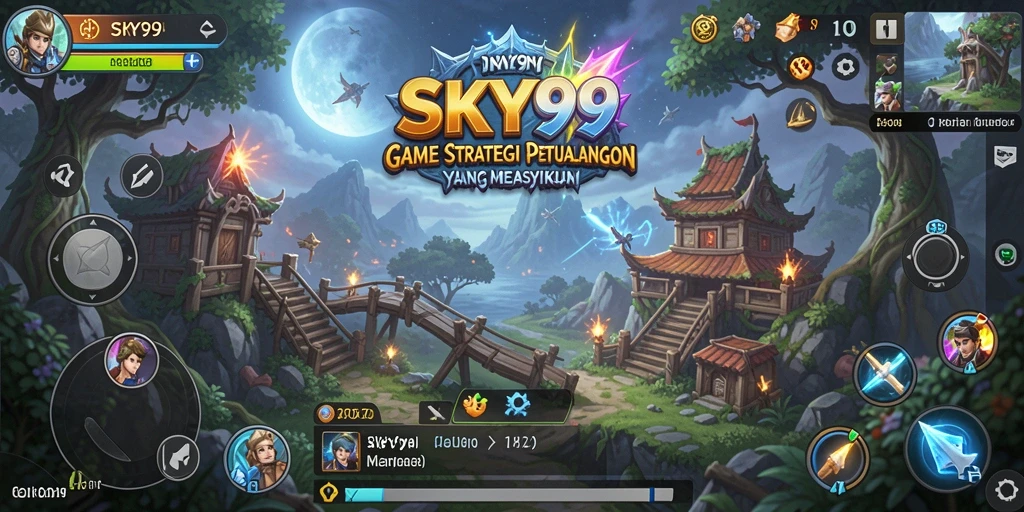 Tampilan menarik dari gameplay strategis SKY99.