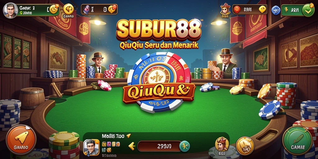 Screenshot gameplay SUBUR88 menampilkan keseruan bermain QiuQiu.