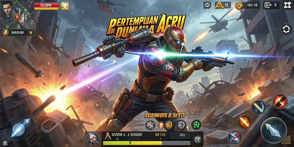 Tangkapan layar gameplay SVIP9 yang intens dan mendebarkan.