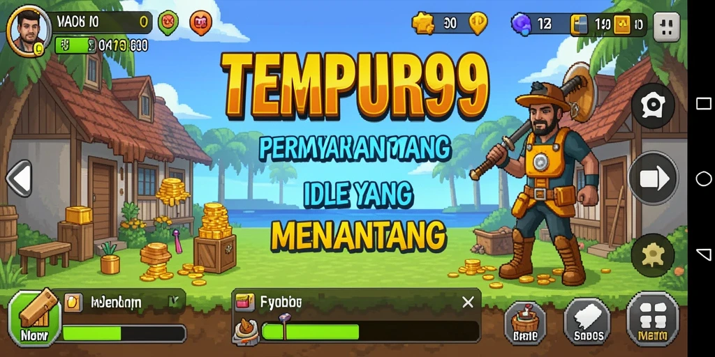 Tampilan gameplay TEMPUR99 yang mengasyikkan dengan mekanisme Idle.