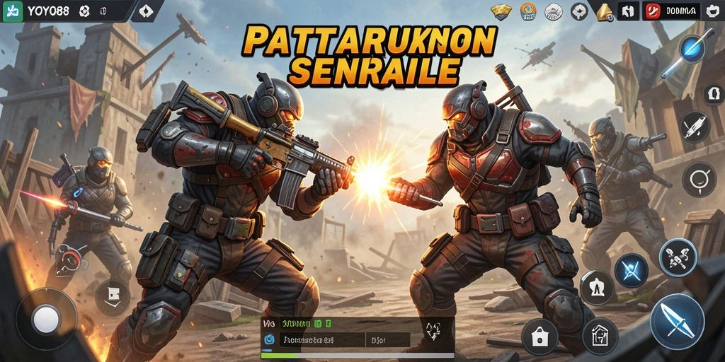 Tangkapan layar epic dari gameplay seru di YOYO88 Battle Royale.